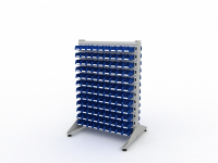 Стеллаж для пластиковых лотков SORTEX двухсторонний 1500x1000x800.01