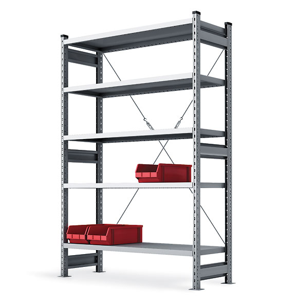 Стеллаж полочный СТ-031 2491x1066x300 (5 полок) до 200 кг нагрузка