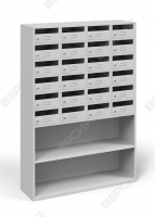 Шкаф-стеллаж абонента на 24 ячейки с полками ША-24-П ТИП-2